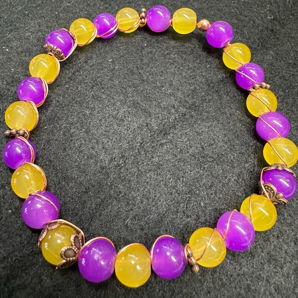 Mardi Gras bracelet